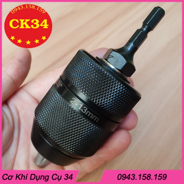 Bộ chuyển măng ranh 2_13mm hợp kim autolock cho máy khoan 6.35mm