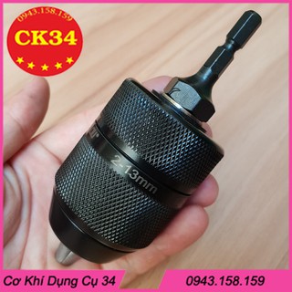 Bộ chuyển măng ranh 2_13mm hợp kim autolock cho máy khoan 6.35mm