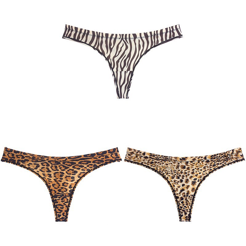 Quần Lót Lọt Khe - Quần Lót Nữ Lọt Khe da báo su thoáng mát mềm mại sexy mã 9815-5023