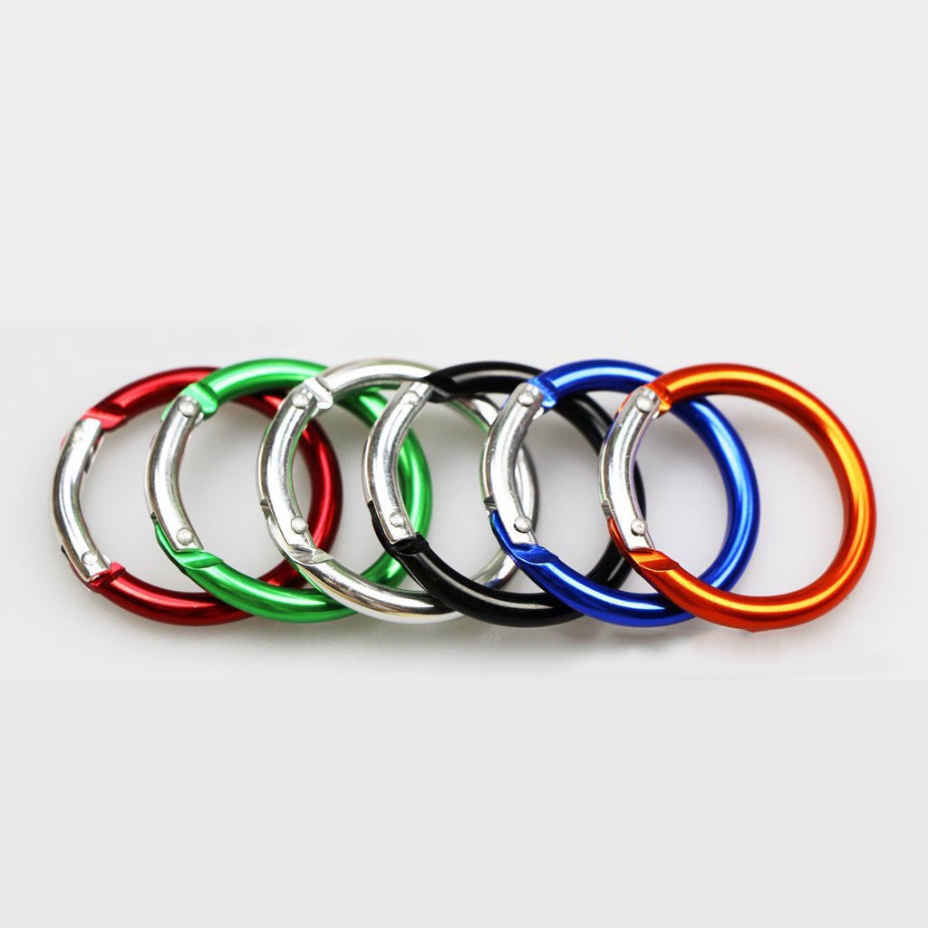 Móc Khóa Nhôm Carabiner Hình Tròn Mix Phụ Kiện Handmade Trang Trí Treo Ba Lô  Đẹp  Gọn Nhẹ