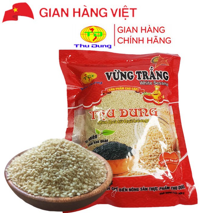 Vừng trắng/Mè trắng nguyên chất cao cấp Thu Dung gói 500g
