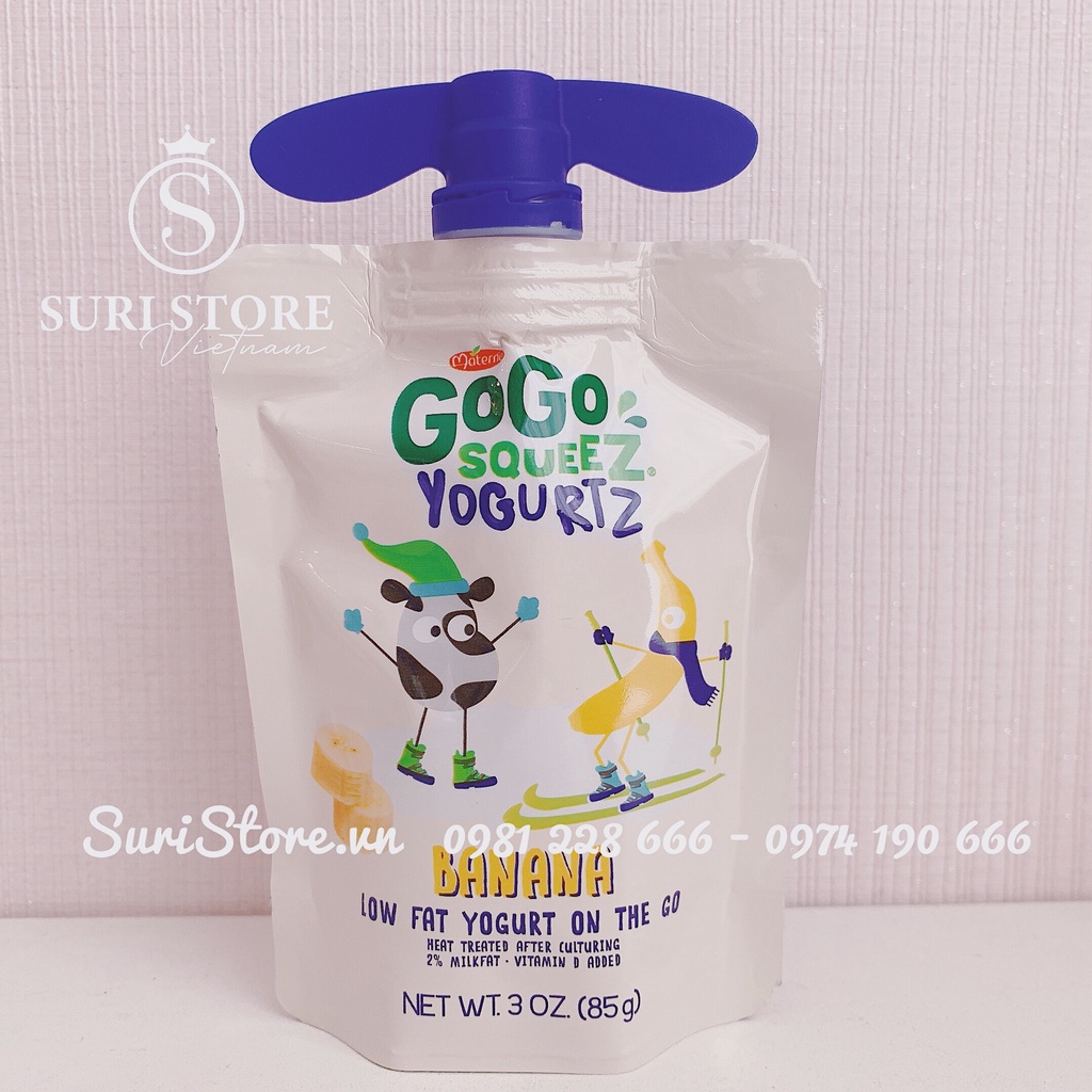 Sữa chua cho bé GOGO SQUEEZ dạng túi tiện lợi, đủ vị thơm ngon