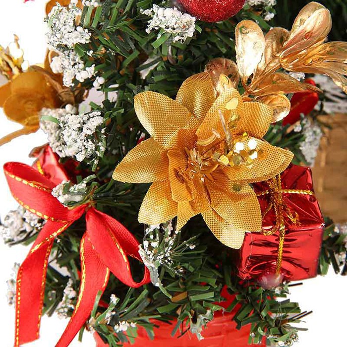 Cây thông Giáng sinh Mini để bàn trang trí Noel kèm phụ kiện