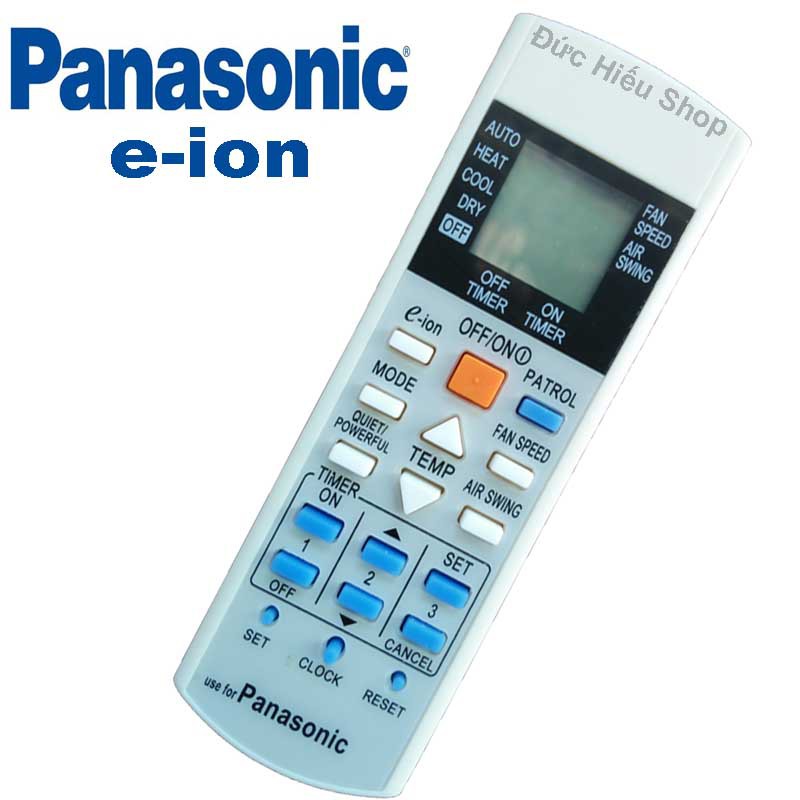 Remote điều khiển máy lạnh PANASONIC e-ion - Remote điều khiển điều hòa PANASONIC e-ion - Đức Hiếu Shop