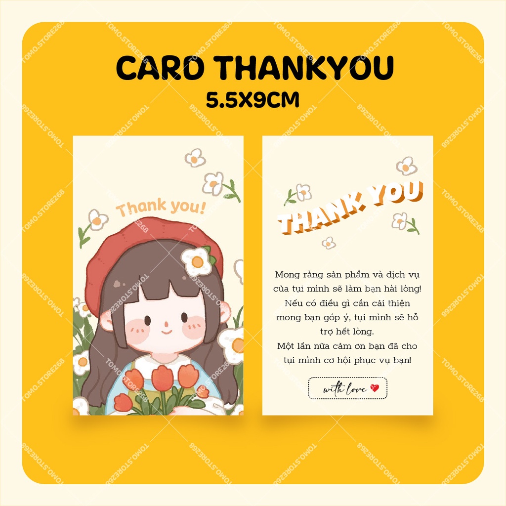 Card thankyou - Mẫu sẵn