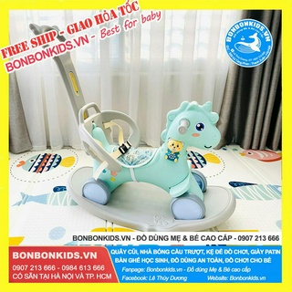 NGỰA BẬP BÊNH HOLLA 3 IN 1 - NGỰA CHÒI CHÂN CHO BÉ