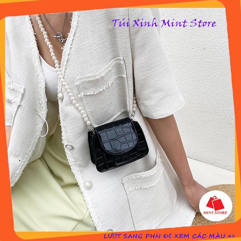 Túi đeo chéo nữ mini da rắn đẹp đi chơi sang chảnh - Túi Xinh Mint Store PK 341
