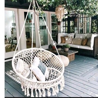 võng ngồi  macrame, võng treo thư giãn macrame