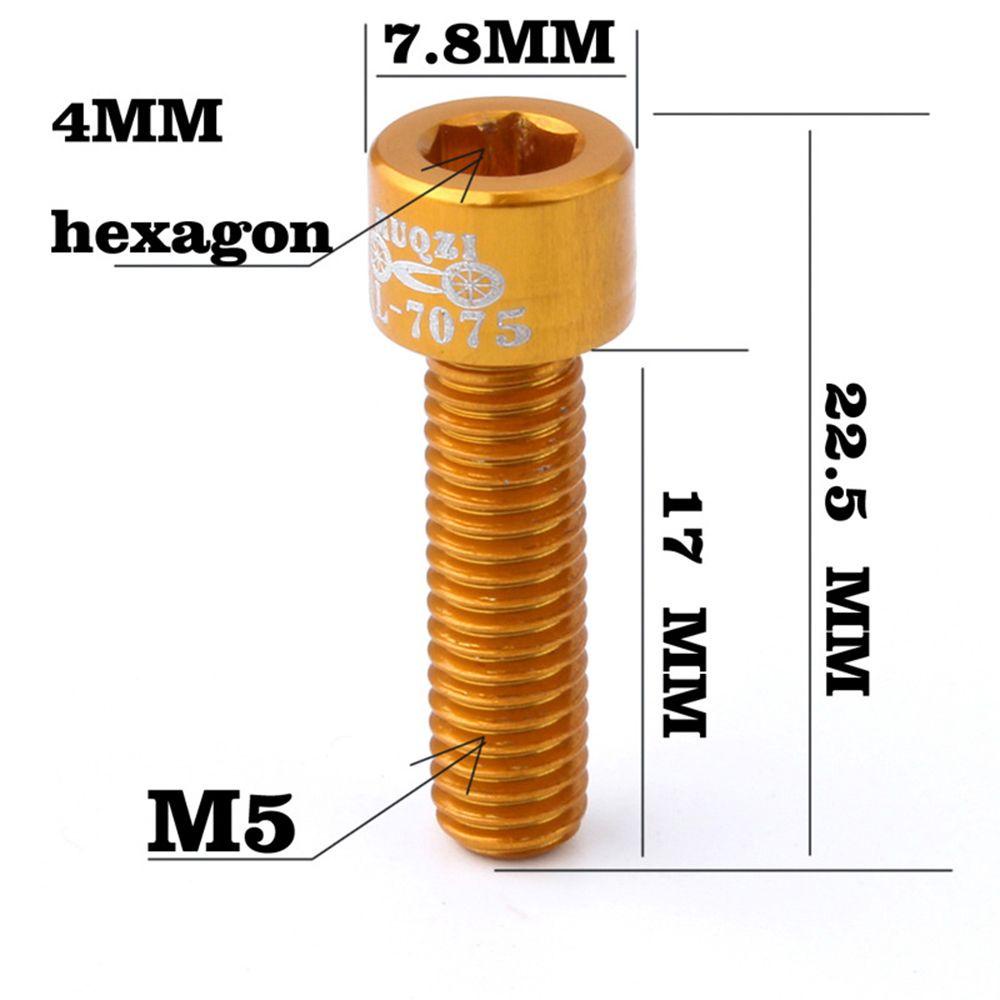 MELODG Bộ 4 Ốc Vít Hợp Kim Nhôm Nhiều Màu Cho Xe Đạp