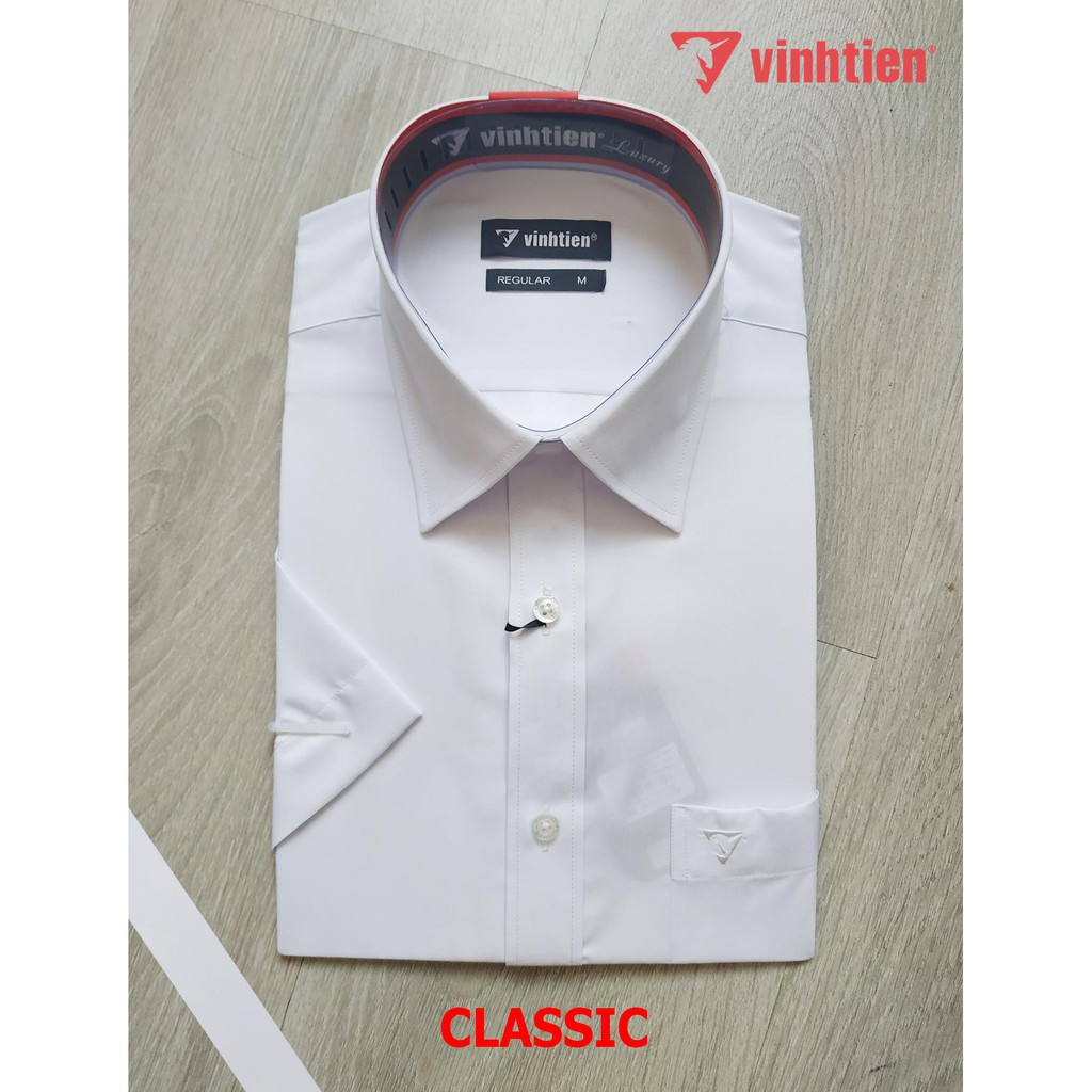 Áo Sơ Mi Trắng Ngắn Tay Classic Vĩnh Tiến 325 - Trắng | BigBuy360 - bigbuy360.vn