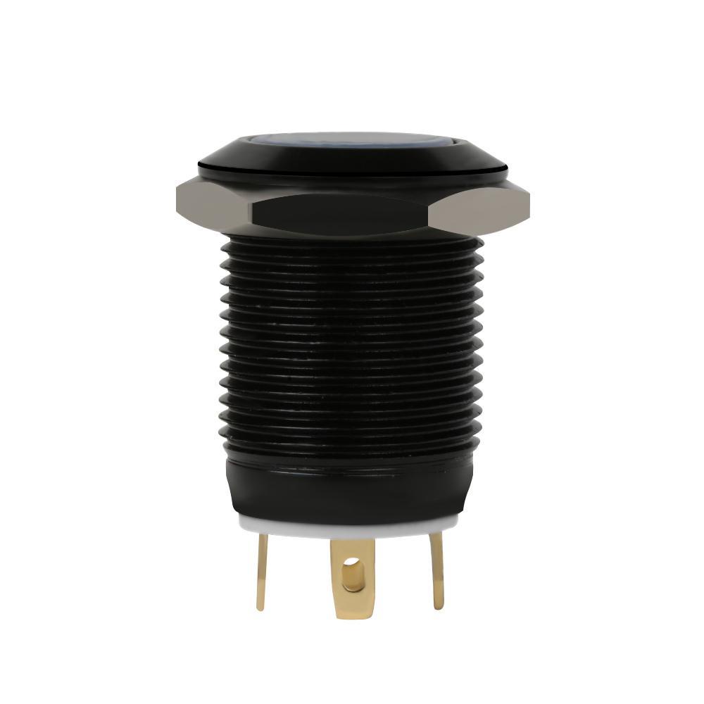 Công TắC NúT NhấN KhởI ĐộNg GOGOUP 12mm 12V 4Pin - MàU Đen