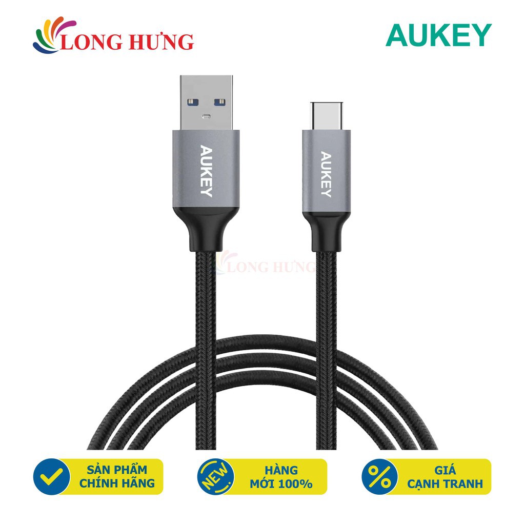 Cáp USB Type-C Aukey 1m CB-CD2 - Hàng chính hãng
