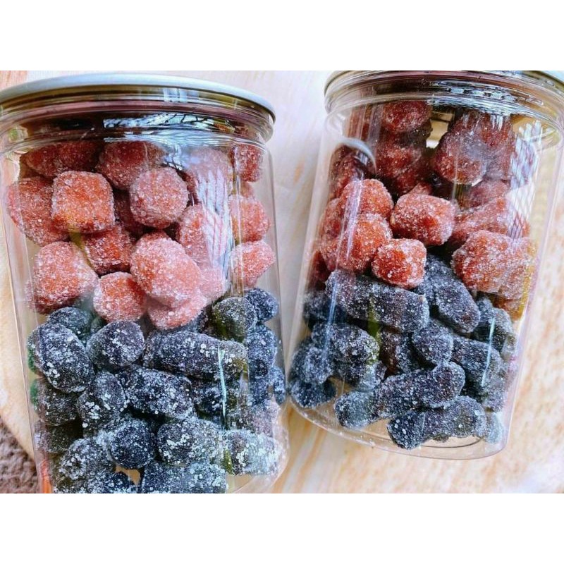 1 hủ pet 300gr kẹo dẻo dâu tây dâu tằm