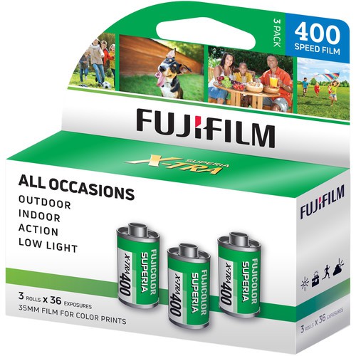 Combo 3 cuộn phim fujifilm xtra 400 36exp indate
