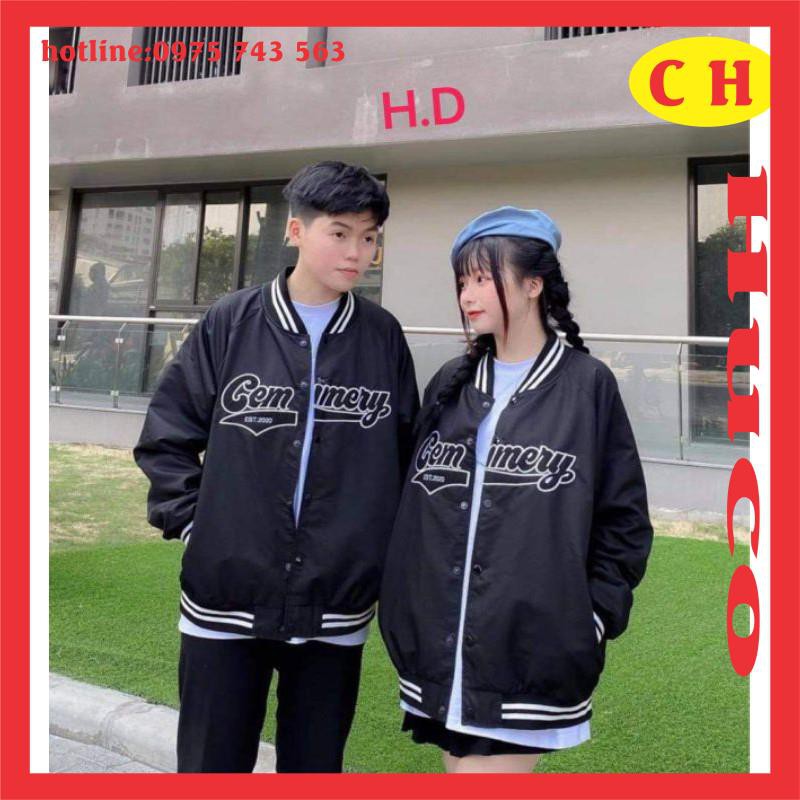 áo khoác bomber chất gió CYM, áo bomber thời trang thu đông nam nữ, form rộng unisex freesize giá rẻ ulzzang hàng 1 lớp