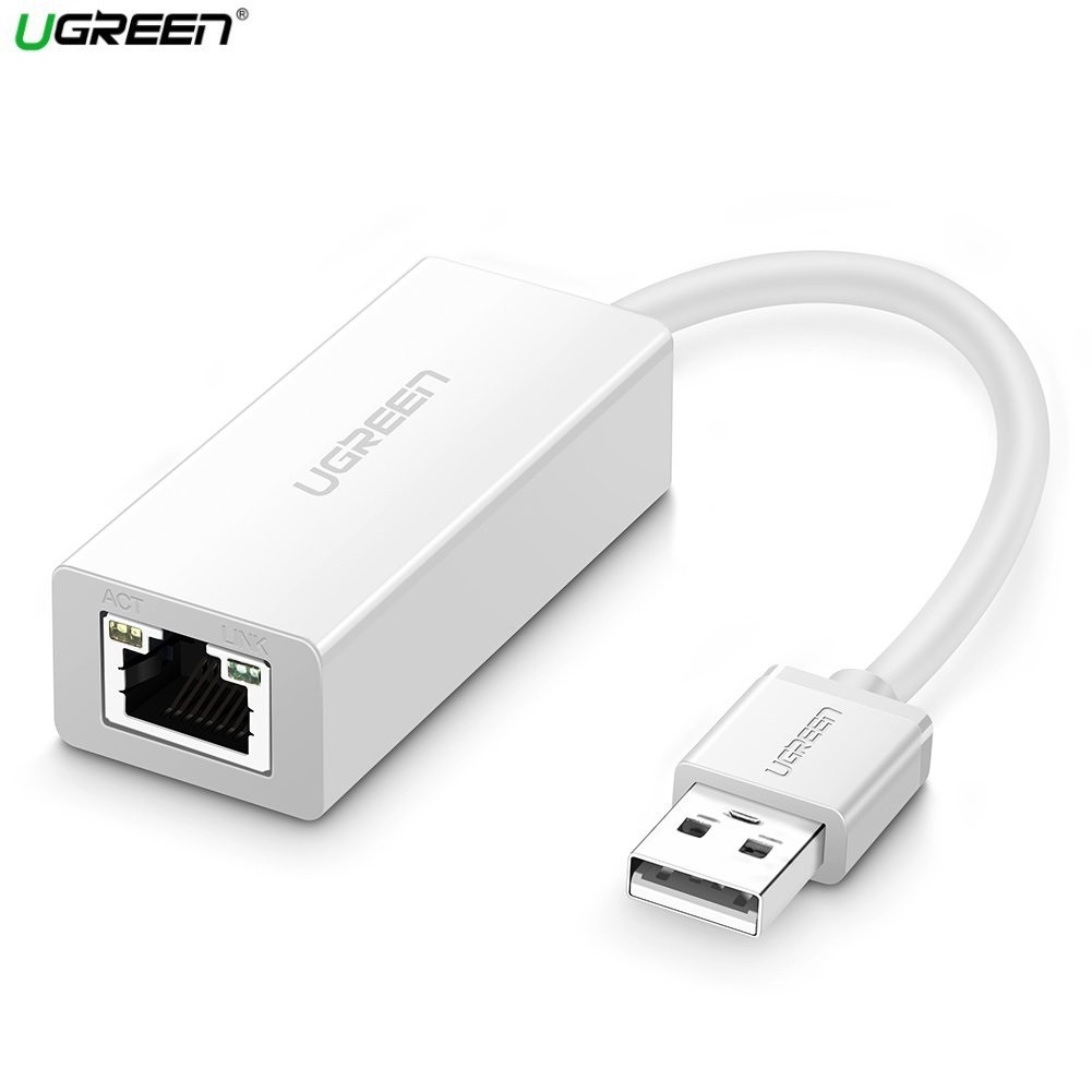 Cáp USB ra Lan 2.0 Cho Macbook, Pc, Laptop hỗ Trợ Ethernet 10/100 Mbps Chính Hãng Ugreen 20253