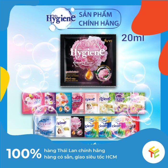 [12 gói] Nước Xả Vải HygienE Thái Lan Siêu Thơm, Đậm Đặc