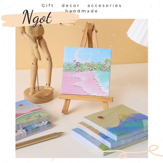 [SẴN LẺ]Tập 80 Tờ Giấy Note Ghi Chú 3D Phong Cảnh Độc Đáo