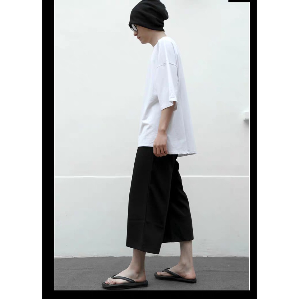 Quần culottes ống rộng Form dài unisex cho cả nam và nữ