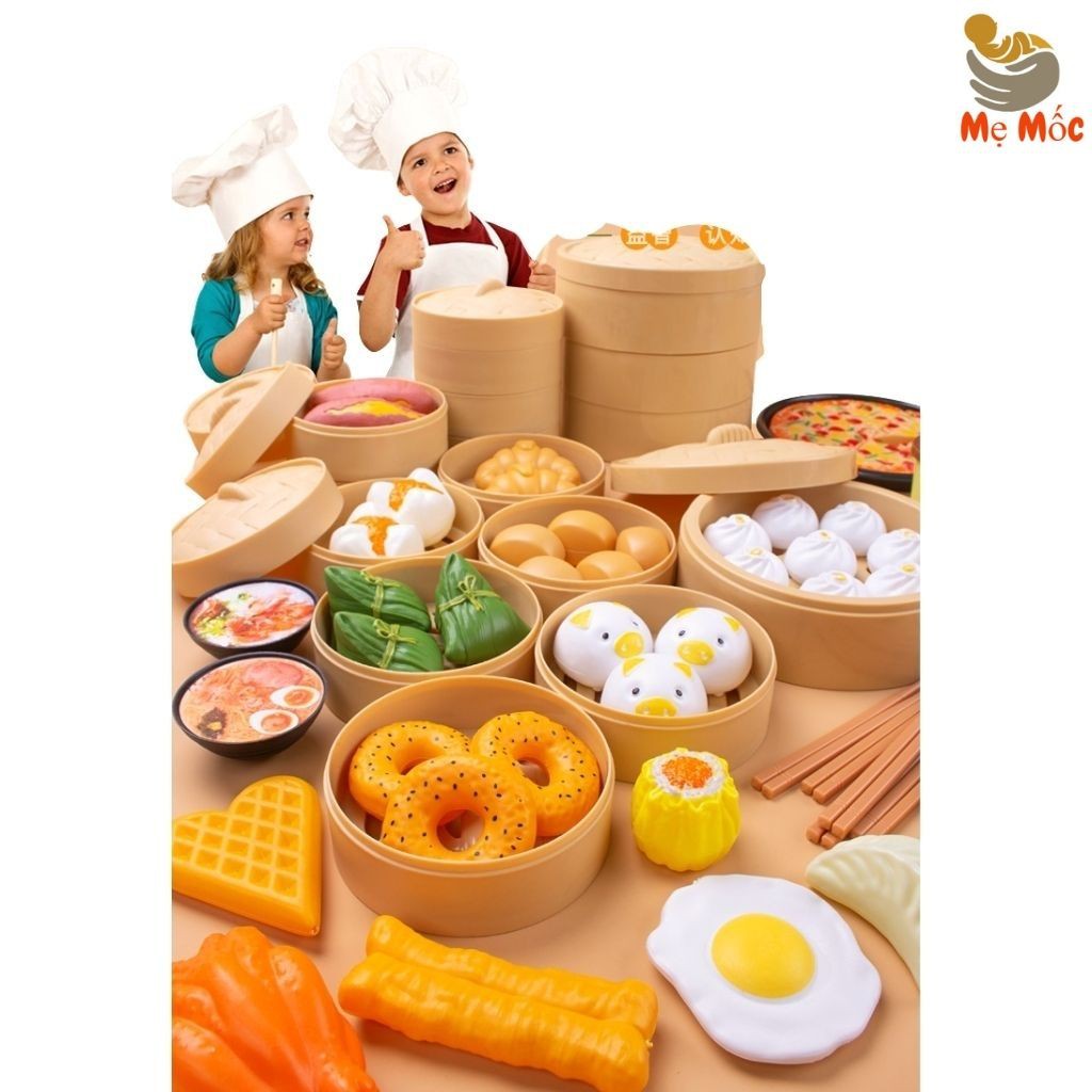 Đồ Chơi Nấu Ăn 88 Chi Tiết Cho Bé Thóa Sức Sáng Tạo, Tư Duy Thông Minh- Shop Mẹ Mốc ,NA88