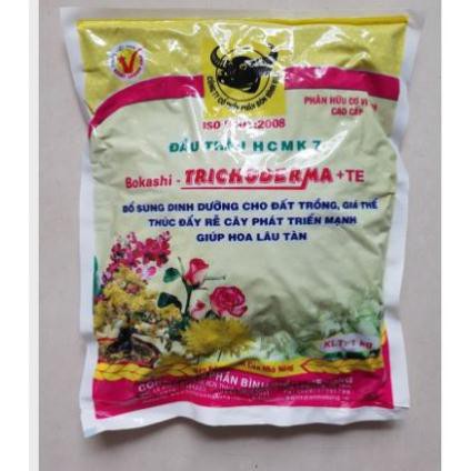 Phân hữu cơ TRICHODERMA+TE bổ sung dinh dưỡng cho đất trồng và giá thể 1kg