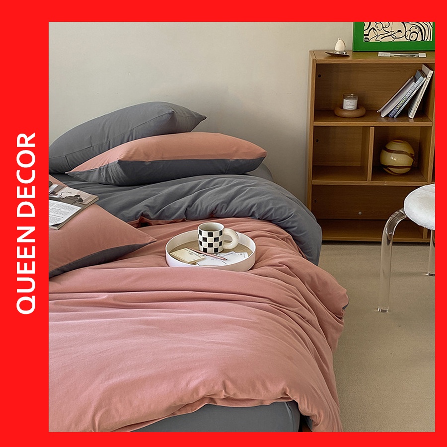 Bộ Chăn Ga Gối, Ga Giường Cotton Cotton Tici Hàn Quốc Set 5 Món M2, M6, M8, 2M2 - Queen Decor | BigBuy360 - bigbuy360.vn