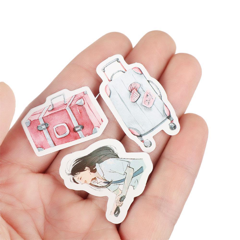Hộp 46 Miếng Dán Chống Thấm Nước Dùng Trang Trí Ván Trượt / Nhật Ký / Nhật Ký DIY