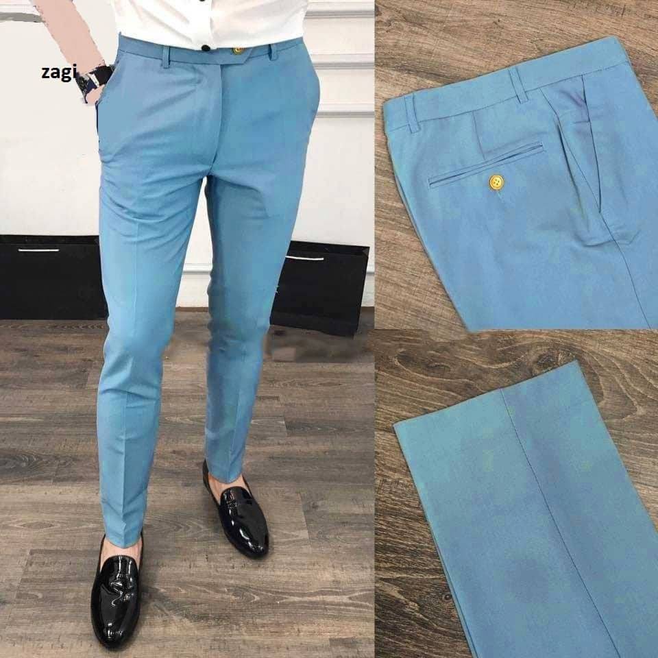 Quần âu nam ống côn Hàn Quốc chất vải tuyết hàn, Quần tây nam co giãn