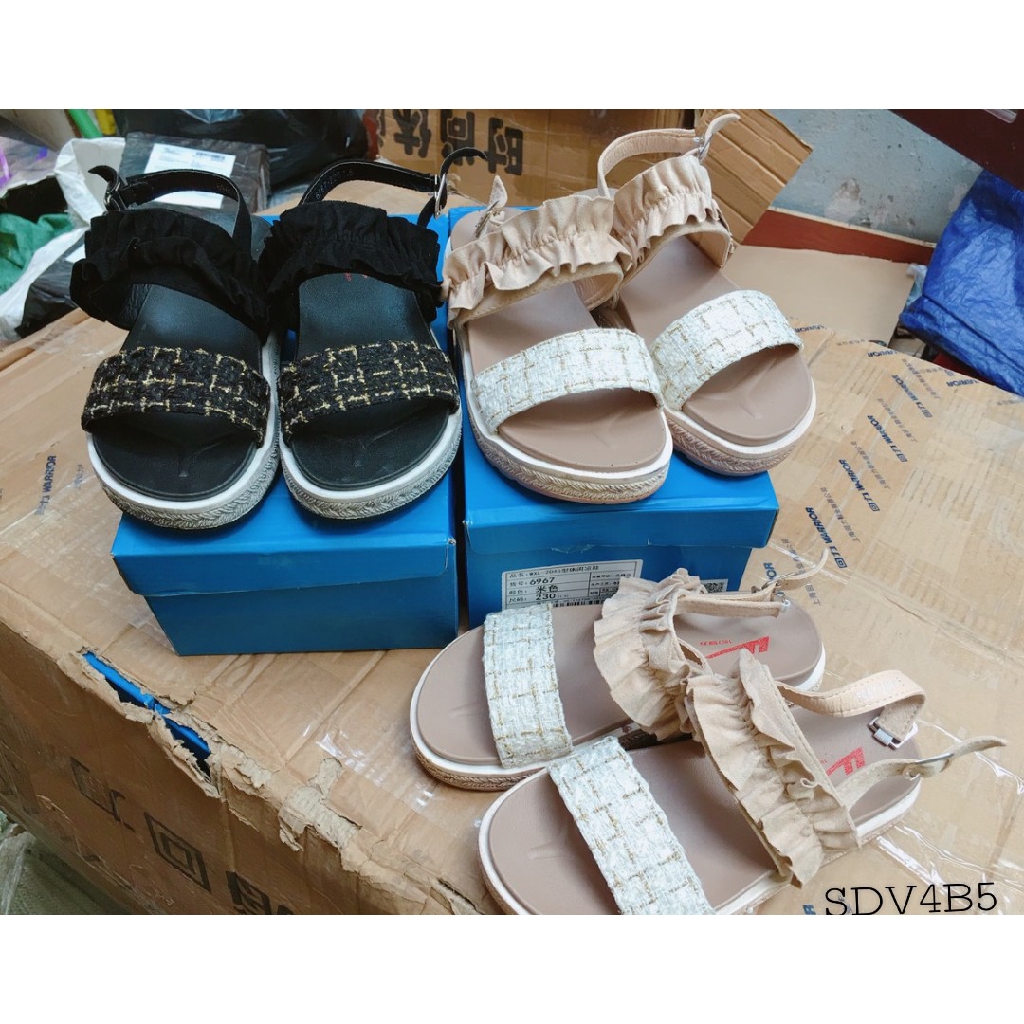 Sandal Nữ Quai Bèo Đế Êm Quai Ngang Cực Xinh (6967)