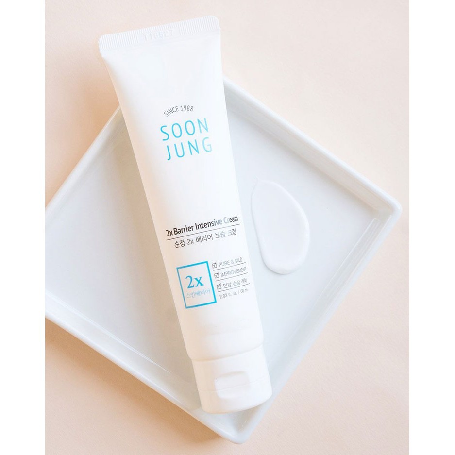 Kem dưỡng cho da khô nhạy cảm tăng cường hàng rào bảo vệ da SOON JUNG 2X Barrier Intensive Cream 60ml