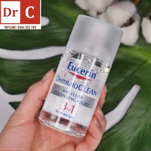 Tẩy Trang ⚜️CHÍNH HÃNG⚜️ Nước Tẩy Trang Eucerin 3 In 1 ⚜️ Eucerin DermatoClean Micellar Cleansing Fluid 200ml