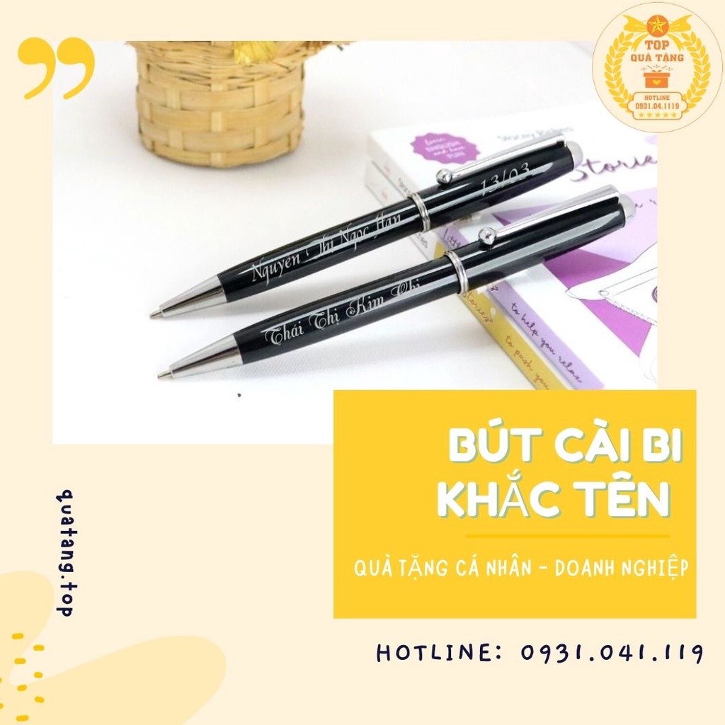 Bút ký tên, Bút ký khắc tên cài bi PX012 ngòi 0.7mm | Quà tặng sinh nhật Quà cho bạn nam