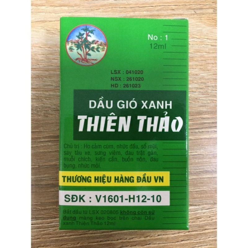 Dầu gió xanh thiên thảo chai 12ml