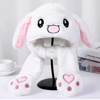 Mũ, bờm tai thỏ giật có đèn