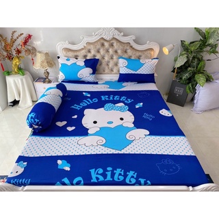 Bộ drap thun Hàn Quốc mẫu hello kitty siêu đẹp