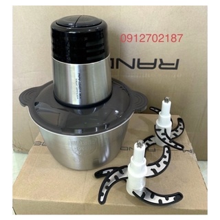 MÁY XAY THỊT RANBEM 224 INOX 300W LOẠI 2 DAO XAY