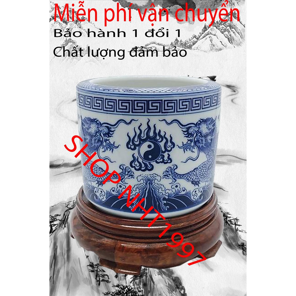 Đế không chân - Kỷ tròn - Chân để bát hương tròn gỗ hương cao cấp