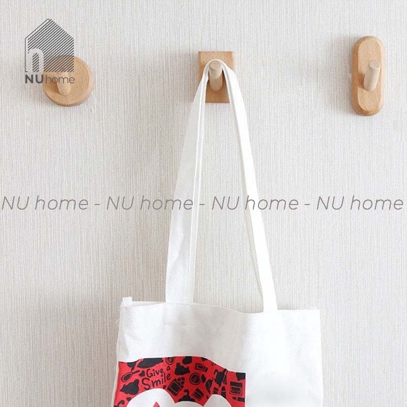 nuhome.vn | Móc gỗ treo tường bộ 3 móc gỗ chuẩn phong cách Hàn Quốc 🎏FREESHIP🎏 trang trí mảng tường đẹp độc đáo