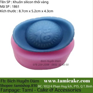 Khuôn silicon thỏi vàng 1861