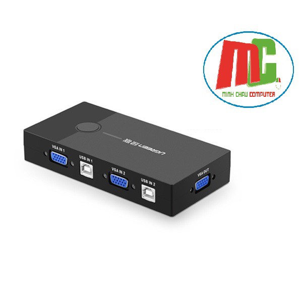 Bộ Chuyển Tín Hiệu 2 Máy Tính Dùng 1 Màn hình KVM Switch USB Ugreen 30357 - Hàng Chính Hãng