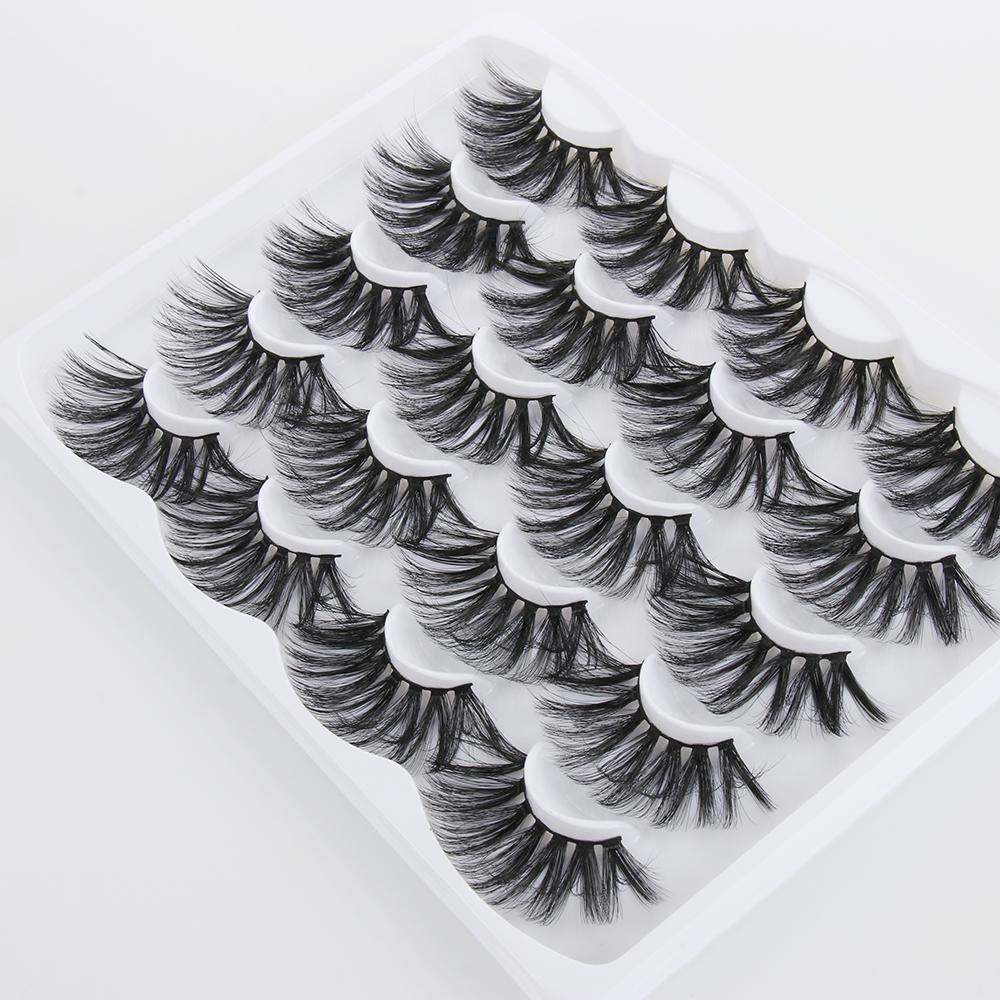 Set 10 Cặp Lông Mi Giả SUSANS SKONHED Nhiều Lớp Hiệu Ứng Dày Tự Nhiên 4D