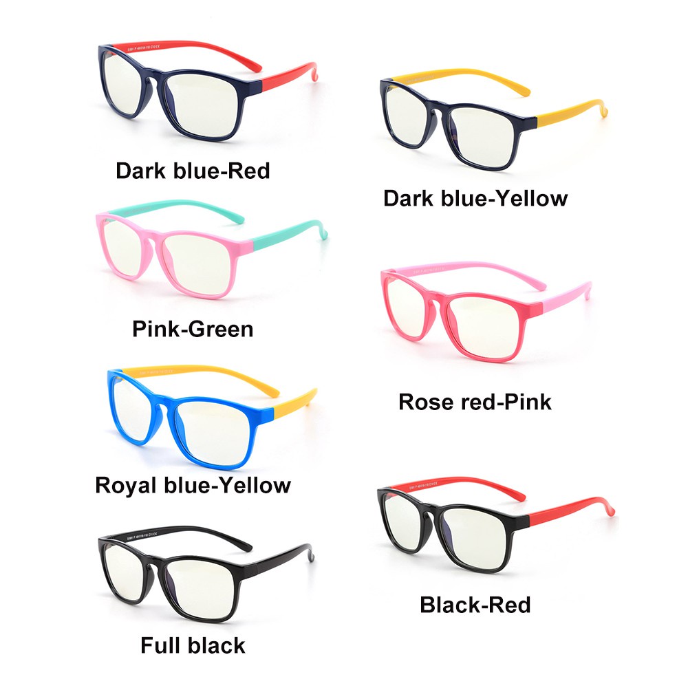 Mắt kính bảo vệ chống tia UV/ánh sáng xanh gọng silicone linh hoạt cho bé