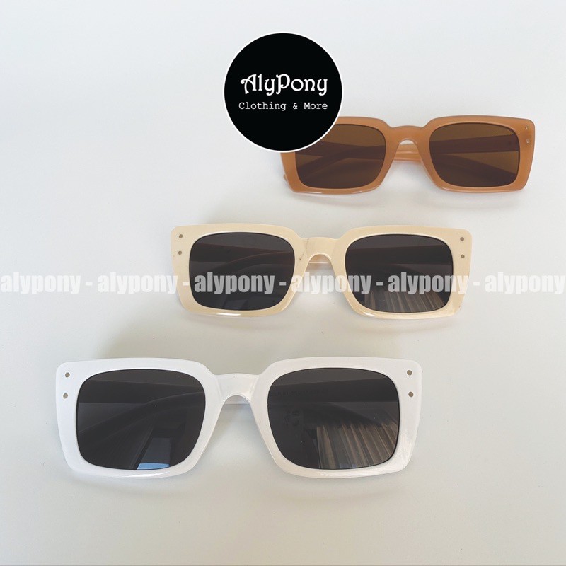 Mắt Kính Thời Trang Nữ Gọng Vuông Cá Tính Mẫu Mới 2021 AlyPony