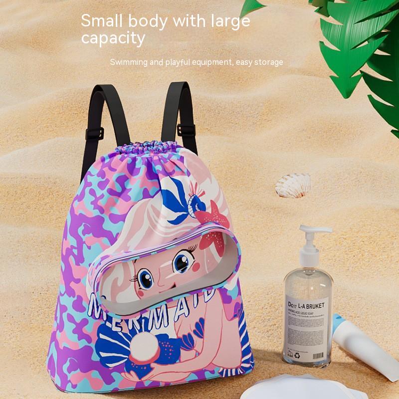 Túi Đựng Đồ Đi Bơi Chống Thấm Nước Họa Tiết Hoạt Hình Dễ Thương Cho Bé