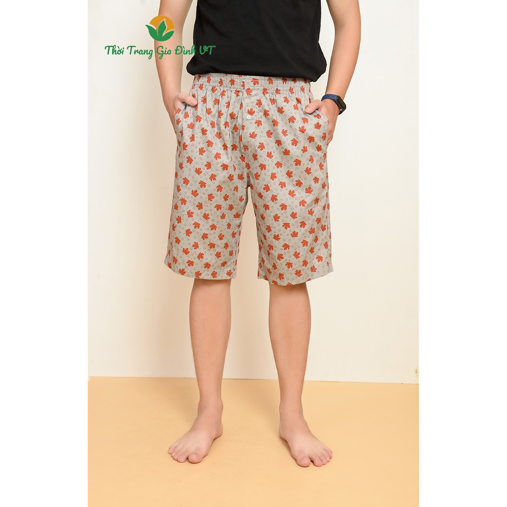 Quần Short Cạp Chun Nam VT Q03.2068 - Chất liệu cotton, mặc thoải mái