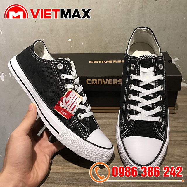 Giày Thể Thao CV Chuck 2 (II) Đen Trắng Cổ Thấp