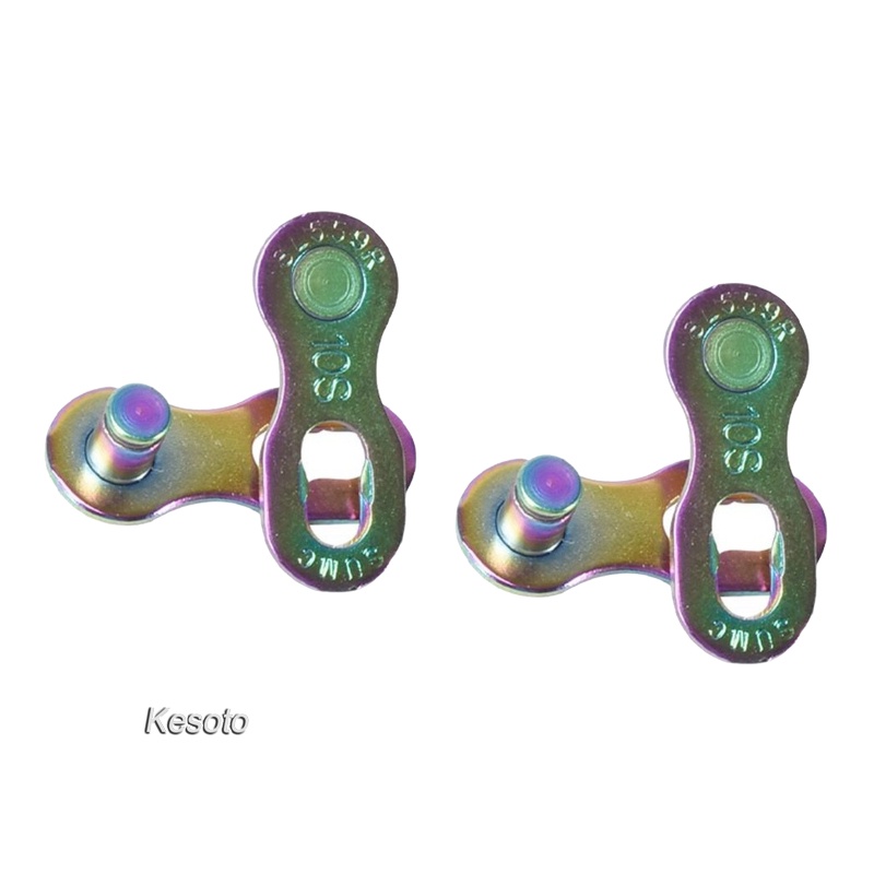[KESOTO]2Pair 9/10/11/12Speed Bicycle Bike Master Chain Link Joint 9 Speed Colorful