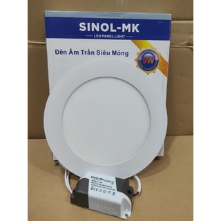 Đèn led âm trần siêu mỏng tròn 9w