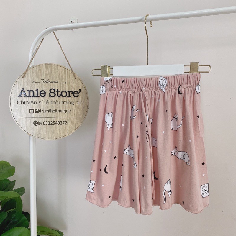 Quần Đùi Nữ Chạy Viền Icon 🦋 Quần Short Ngủ Nhiều Hình 🦋
