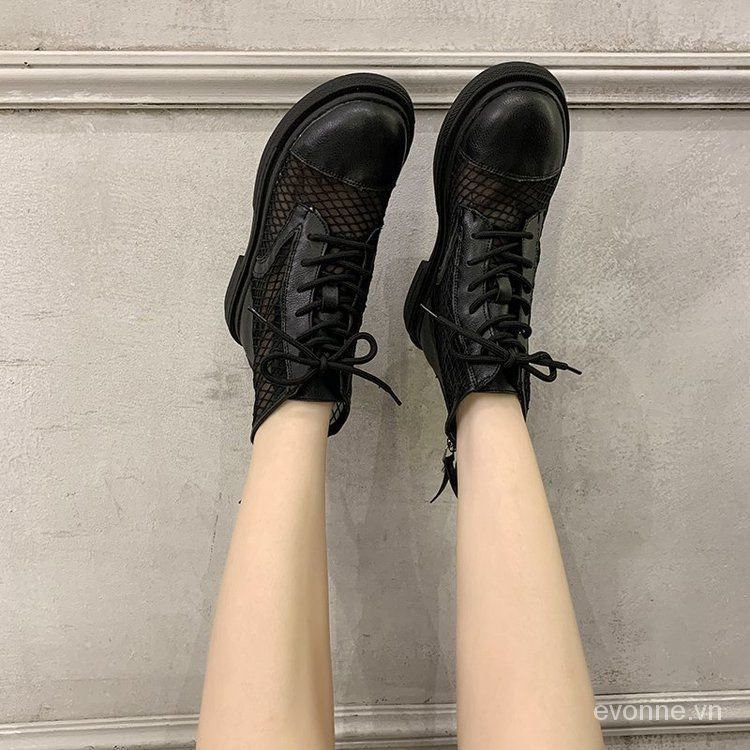 35-43Code Large Size Shoes41Mesh Hollow Sandal Boots Women's Breathable Thin Dr. Martens Boots Summer Versatile Mesh Boots42【5Month25Day After】